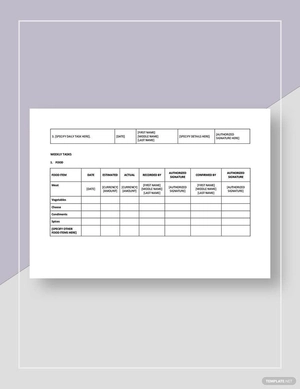 Restaurant Marketing Budget Template