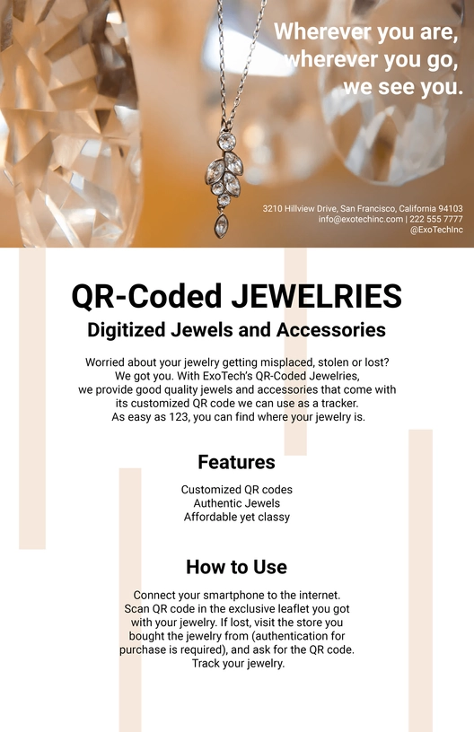 Modern Product Sell Sheet Template