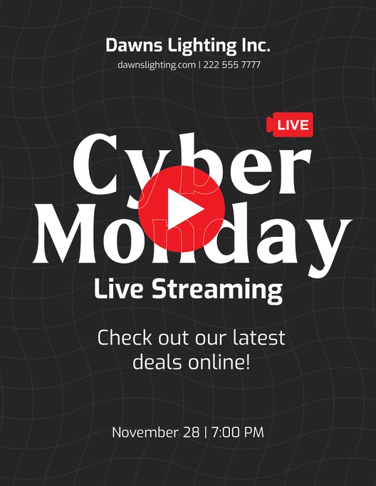 Cyber Monday Event Flyer
