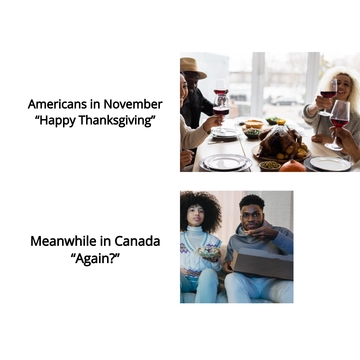Free Canadian Thanksgiving Meme Template to Edit Online