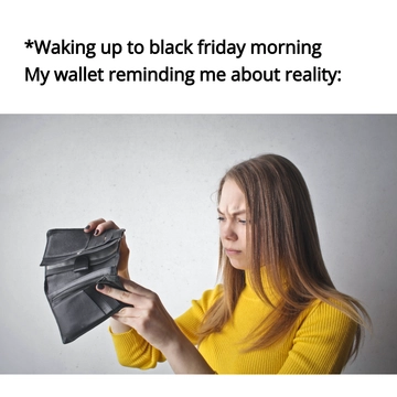 Free Black Friday Meme Template to Edit Online