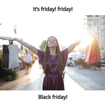Free Rebecca Black Friday Meme Template to Edit Online
