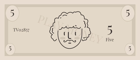 Blank Play Money Template