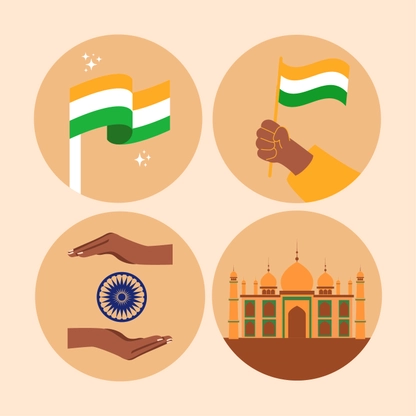 Republic Day Icon Vector