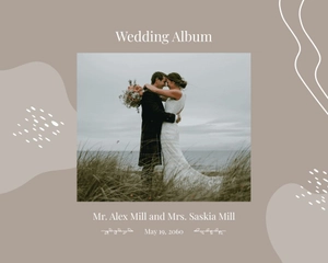 Blank Wedding Album Template