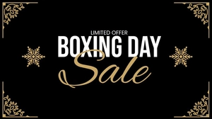 Boxing Day Gold Background