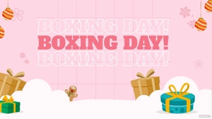 Boxing Day Pink Background