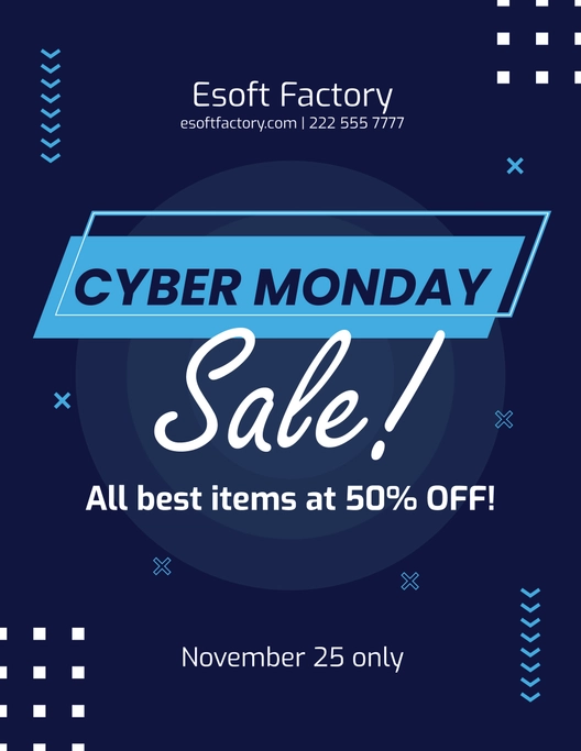 Sale Cyber Monday Flyer