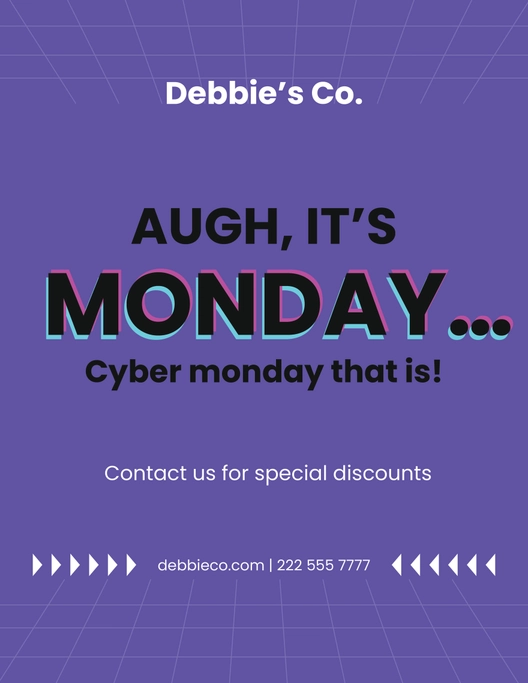 Happy Cyber Monday Flyer