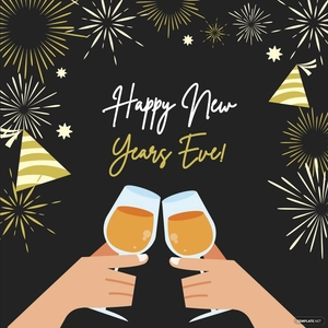 Happy New Year's Eve Illustration