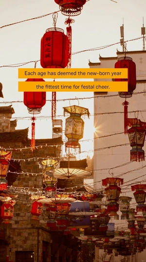 Each age has deemed the new-born year the fittest time for festal cheer.