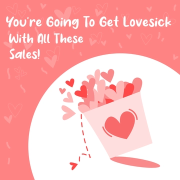 Free Valentine's Day Sale Clipart Template to Edit Online