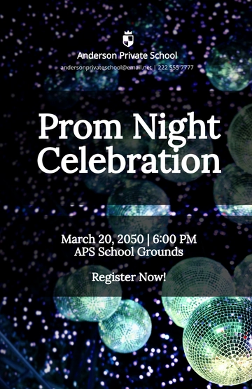 Free Prom Night Poster Template to Edit Online