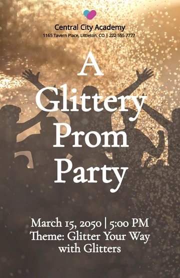 Free Prom Party Poster Template to Edit Online