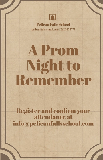 Free Vintage Prom Poster Template to Edit Online