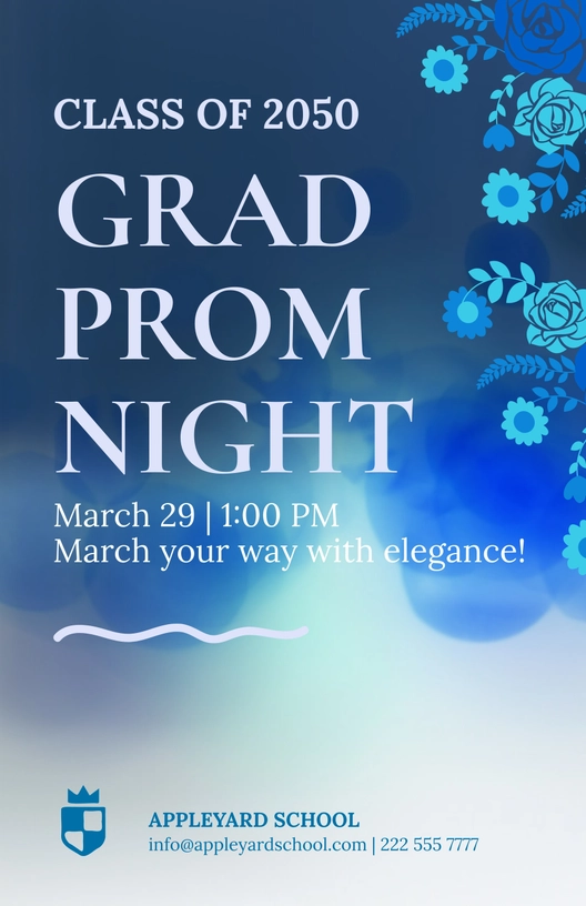 Graduation Prom Poster Template