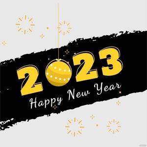 New Year's Day Sign Vector