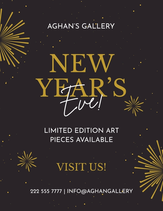 New Year's Eve Advertising Flyer