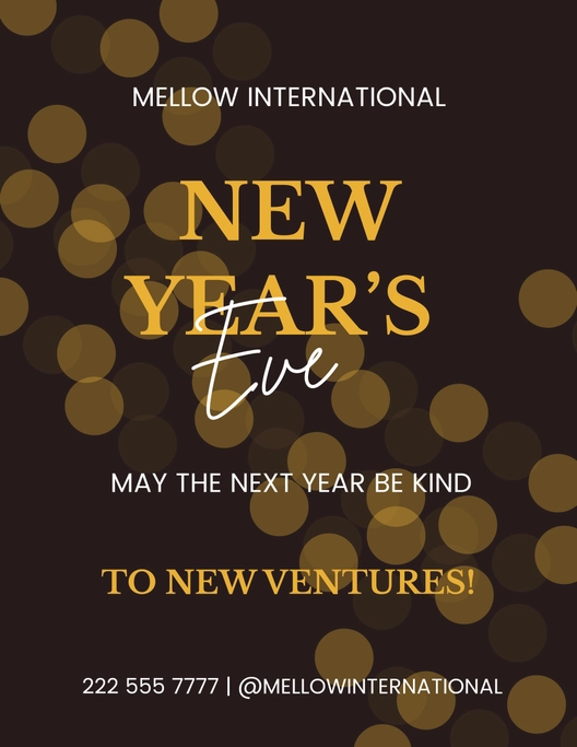 Creative New Year's Eve Flyer
