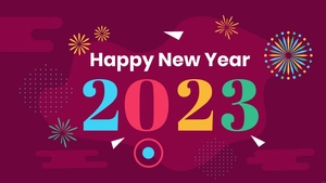 New Year's Day Abstract Background
