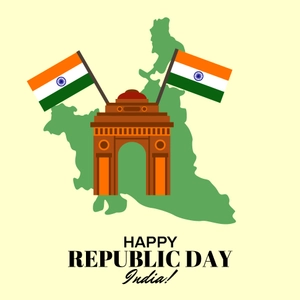 Republic Day Flat Design Vector