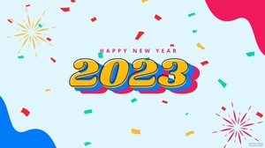 New Year's Eve Colorful Background