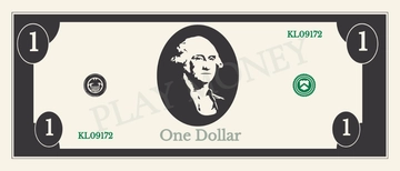 Free 1 Dollar Play Money Template to Edit Online