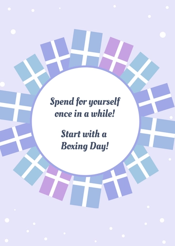 Free Boxing Day Wishes Template to Edit Online