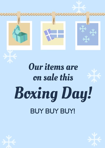 Free Boxing Day Best Wishes Template to Edit Online
