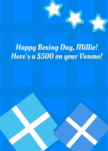 Free Boxing Day Wishes For Friend Template to Edit Online