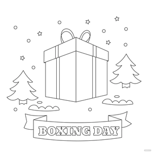 Beautiful Boxing Day Drawing