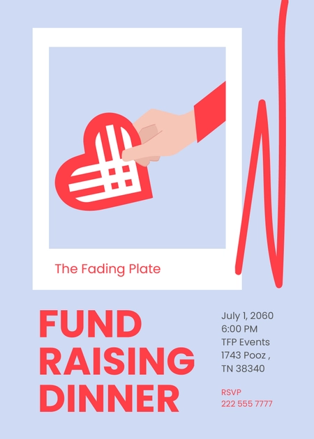 Fundraising Dinner Invitation Template