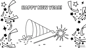 New Year's Eve Drawing Background