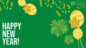 New Year's Eve Green Background