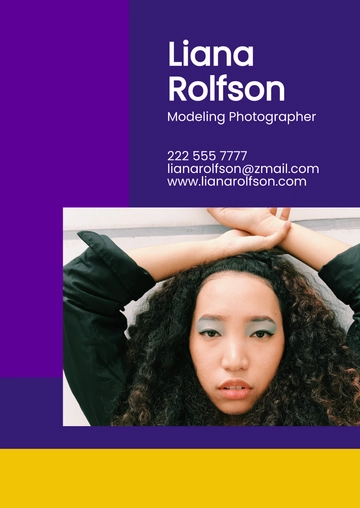 Free Fashion Photography Portfolio Template to Edit Online