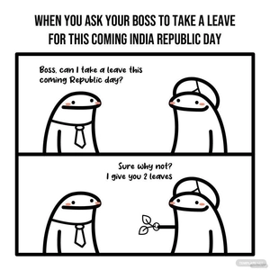 Republic Day Meme Vector