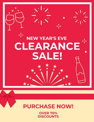 Sale New Year's Eve Flyer
