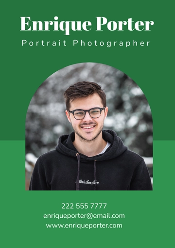 Free Basic Portrait Photography Portfolio Template to Edit Online
