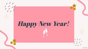 New Year's Eve Pink Background