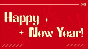 New Year's Eve Red Background