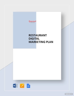 Restaurant Digital Marketing Plan Template