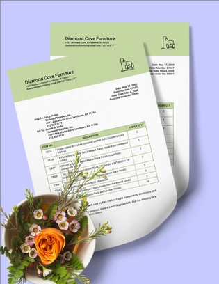 Kitchen Packing Slip Template