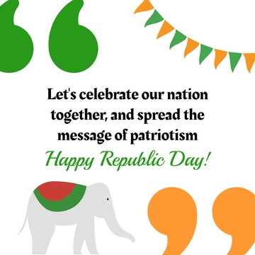 Free Republic Day Quote Vector Template to Edit Online