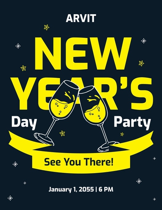 New Year's Day Event Flyer