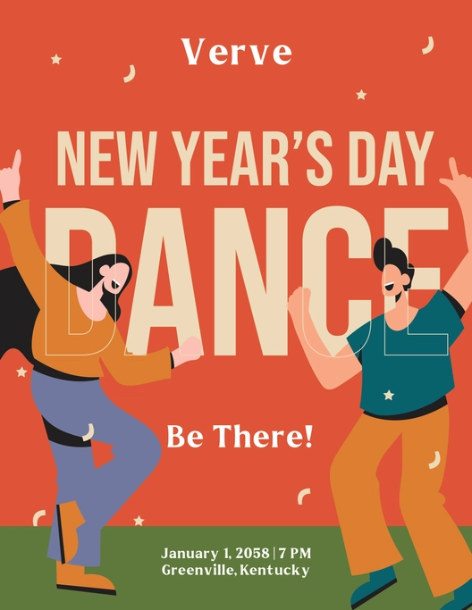 New Year's Day Mockup Flyer