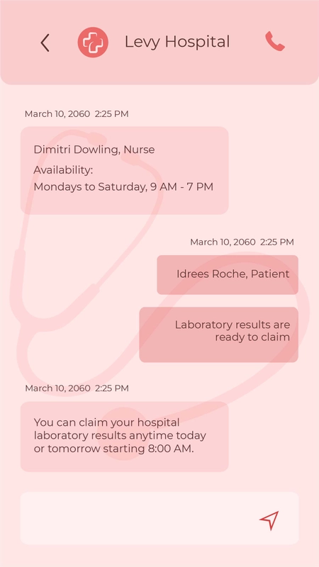 Medical Office Phone Message Template