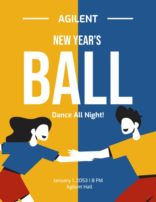 Creative New Year's Day Flyer
