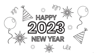 New Year's Day Drawing Background