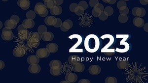New Year's Day Blur Background