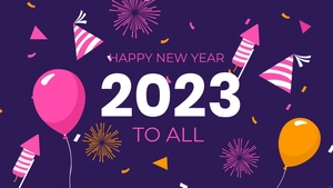 New Year's Day Light Background